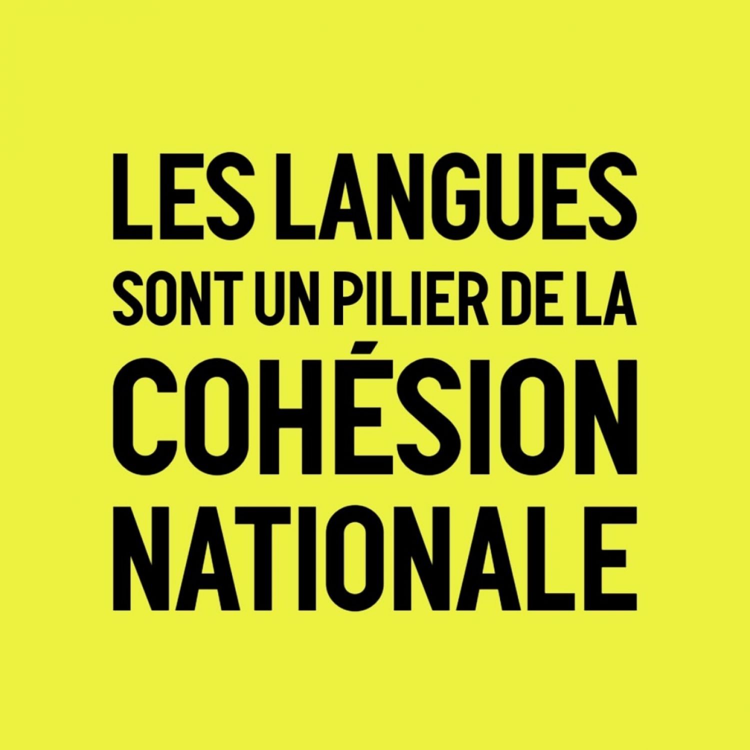 Les langues sont un pilier de la cohésion nationale