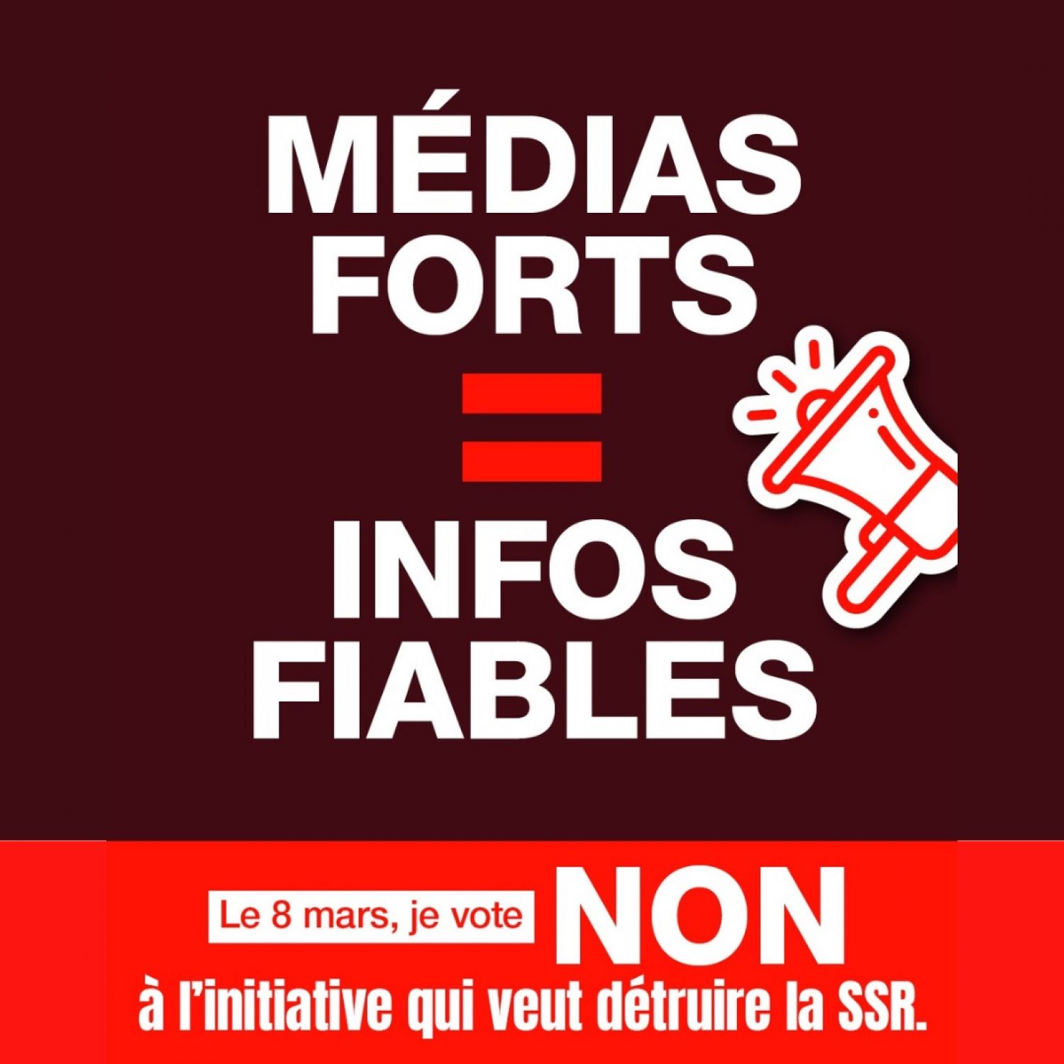 NON à l'initiative qui veut détruire la SSR